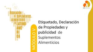 Regulación de Suplementos Alimenticios en LATAM 2