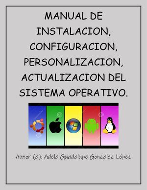 Manual De Instalacion,configuracion,personalizacion, Actualizacion Del Sistema Operativo