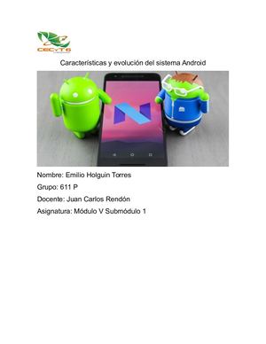 Características Y Evolución Del Sistema operativo android