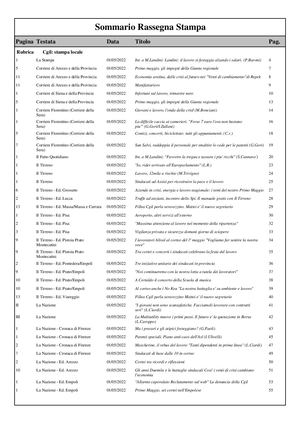 Toscana rassegna stampa 01.05.2022