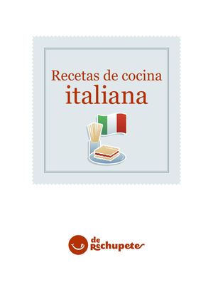 Tu Comida Italiana (Recetas)