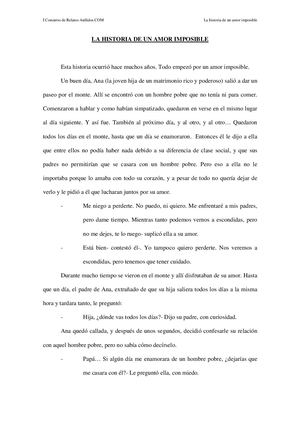 La Historia De Un Amor Imposible Autor Aullidos