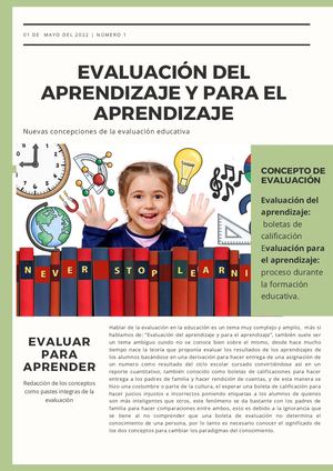 EVALUACIÓN COMO MEJORA DE LOS APRENDIZAJES