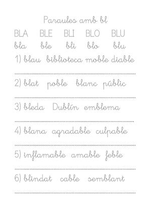 Paraules Amb Bl