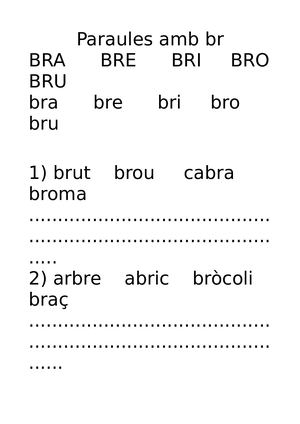 Paraules Amb Br