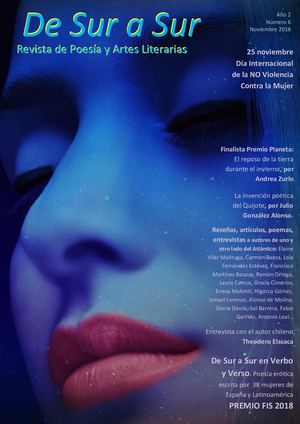 De Sur a Sur Revista De Poesia y Artes Literarias Noviembre 2018