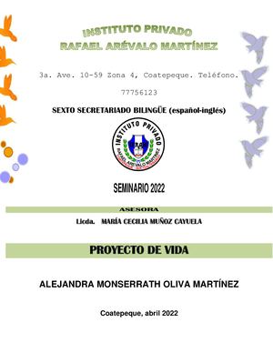 Seminario  2 Monse Sexto Secretariado Bilingüe Documento 2 Respaldo, Imagino Yo Xd (Pdf)