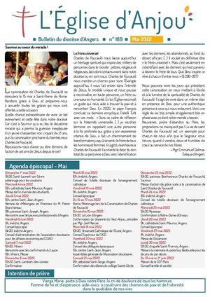Eglise d'Anjou mai 2022 N°169