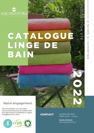 Catalogue Linge De Bain été 2022