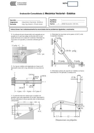 Prueba De Desarrollo Ii Mecanica Vectorial Estatica Rev 4