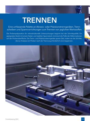 2022 Buehler Materials Trennen Produktkatalog Deutsch