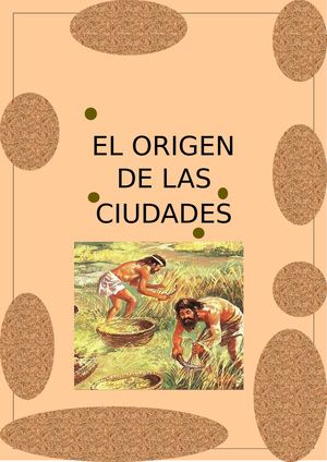 El Origen De Las Ciudades