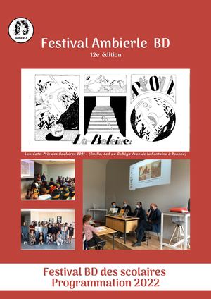Festival BD d'Ambierle - Programme Scolaire 2022