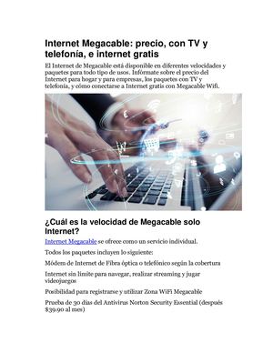 Internet Megacable Precio, Con TV Y Telefonía, E Internet Gratis