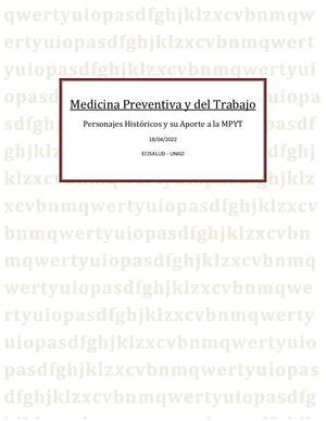 Personajes Y Su Aportes A La MPYT