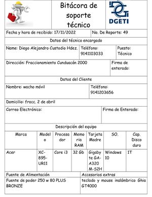 Bitacora De Intalacion De Drivers