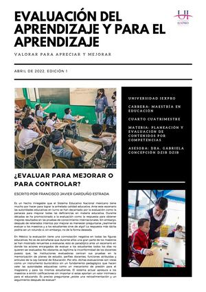 Calaméo - Evaluación del aprendizaje y para el aprendizaje