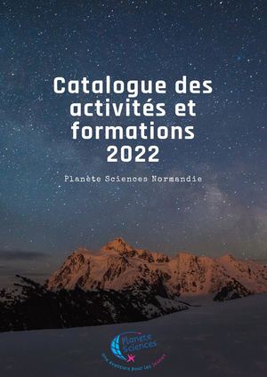 Catalogue activités Planete Sciences Normandie
