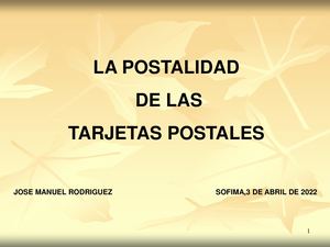 La Postalidad de las Postales
