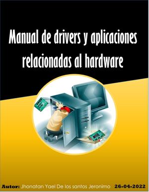 Manual De Driver Y Aplicaciones Relacionadas Al Hardware