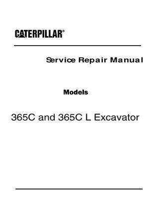 Caterpillar Cat 365C Excavator (Prefix MEM) Service Repair Manual Instant Download