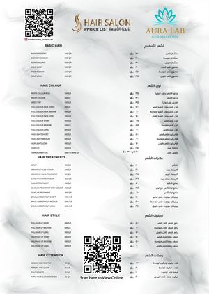 Price List Aura