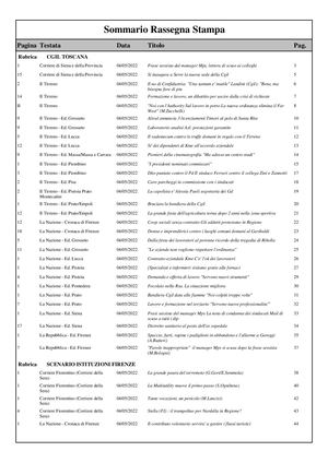 Firenze rassegna stampa 04.05.2022