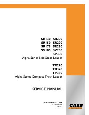 CASE SR130 SKID STEER LOADER Service Repair Manual Instant Download