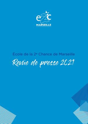 E2C Marseille - Revue De Presse 2021