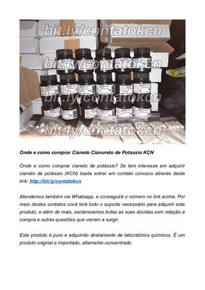 Cianeto Cianureto Potassio Comprar Onde Como Pilula Comprimido Veneno Letal Suicidio