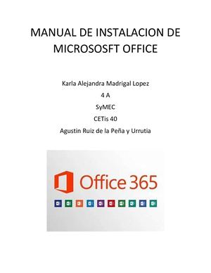 Manual De Instalacion De Micrososft Office