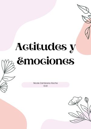 Emociones Y Actitudes