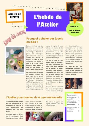 journal hedmodaire atelier gepetto