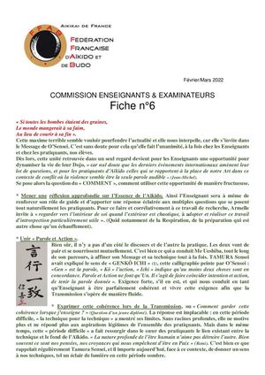Commission Enseignants Fiche N6