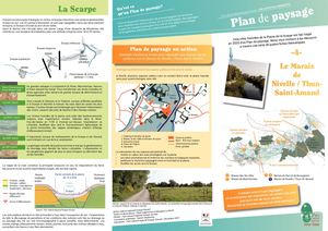 Plan de Paysage du Marais de Nivelle / Thun- Saint-Amand