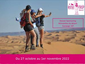 Dossier De Sponsoring Rose Trip Maroc