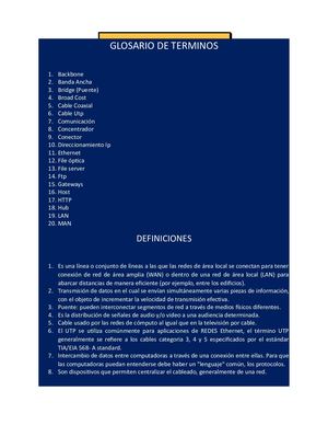 Glosario De Terminos Humanidades