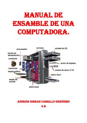ENSAMBLE DE UNA PC