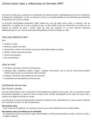 Bibliotecas Unam, Dgbsdi ¿Cómo Hacer Citas Y Referencias En Formato Apa