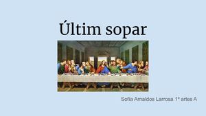 LEONARDO. ÚLTIMA CENA