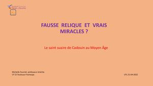 21 avril 2022 - Le suaire de Cadouin