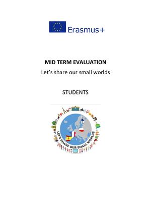Mid Term Evaluation Students