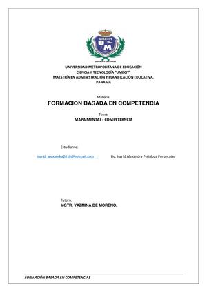 Mapa Mental Competencias