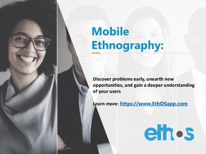EthOSapp Mobile Ethnography DIY SaaS Platform