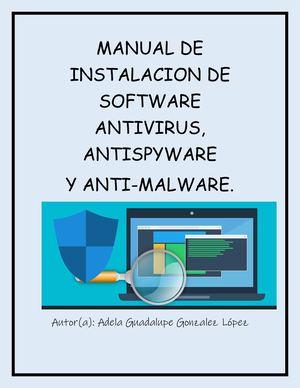 Manual De Instalacion De Software Antivirus,antispyware Y Anti Malware