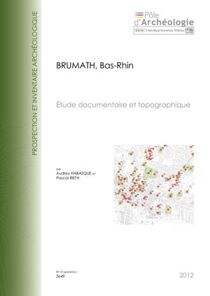 BRUMATH, Étude documentaire et topographique