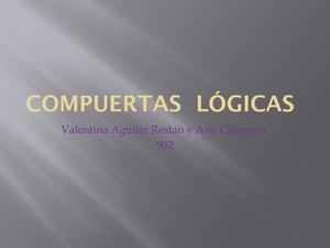 Compuertas Lógicas