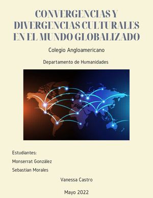 Convergencias y divergencias culturales en el mundo globalizado