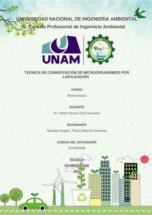 TECNICA DE CONSERVACIÓN DE MICROORGANISMOS POR LIOFILIZACIÓN
