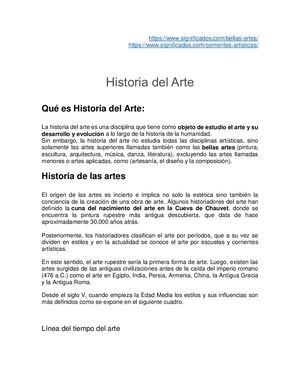 Historia Del Arte